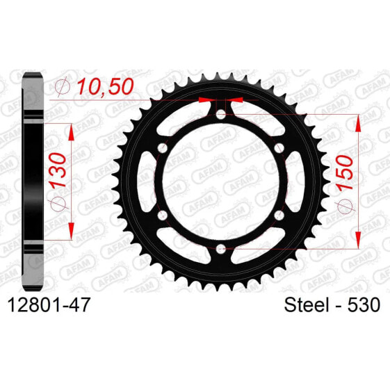 AFAM 12801 rear sprocket