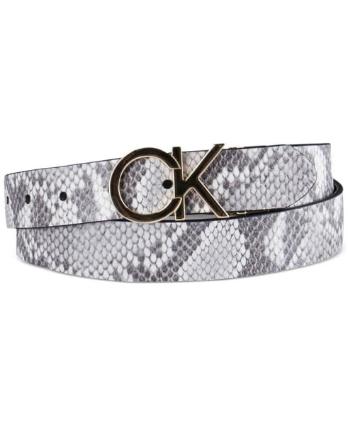 Women's Reversible Monogram Buckle Belt