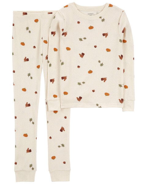 Kid 2-Piece Thanksgiving 100% Snug Fit Cotton Pajamas 5