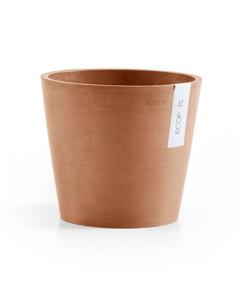 Eco pots Amsterdam Modern Round Indoor and Outdoor Planter, 4in