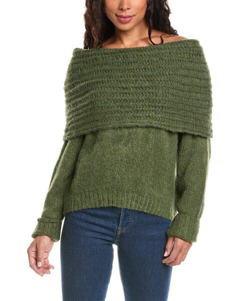 Anna Kay Shawl Wool-Blend Sweater Women's