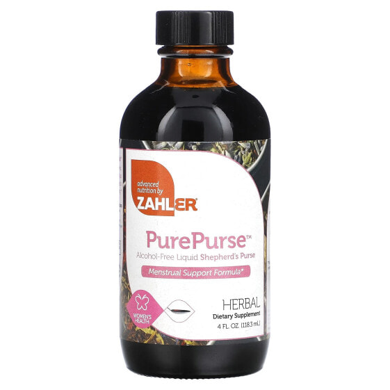 Zahler, PurePurse, пастушья сумка в жидкой форме, средство для поддержки менструального цикла, 118,3 мл (4 жидк. унции)
