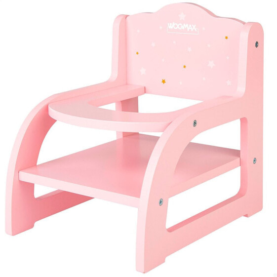 WOOMAX Wooden Highchair For Dolls