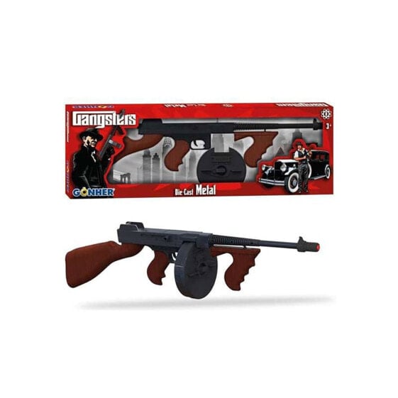 Игрушка пистолет Gonher Gangster Metraller 8 выстрелов 26x5.5x76 см