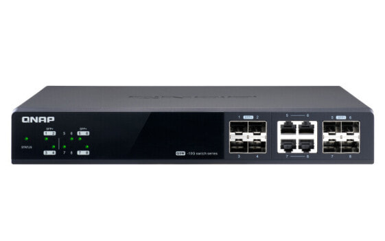 QNAP QSW-M804-4C - Managed - 10G Ethernet (100/1000/10000) - Full duplex - Rack mounting
