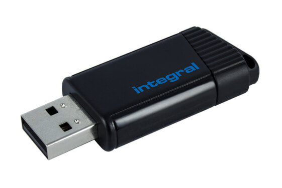 Integral 16GB USB2.0 DRIVE PULSE BLUE - 16 GB - USB Type-A - 2.0 - 12 MB/s - Slide - Blue