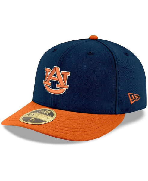 Men's Navy, Orange Auburn Tigers Basic Low Profile 59Fifty Fitted Hat