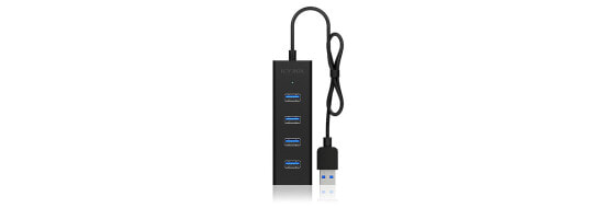 USB-концентратор USB ICY BOX IB-HUB1409-U3 - USB 3.2 Gen 1 (3.1 Gen 1) Type-A - USB 3.2 Gen 1 (3.1 Gen 1) Type-A - 5000 Mbit/s - Черный - Алюминий - 0.04 м