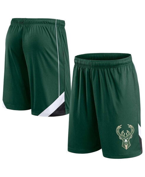 Men's Hunter Green Milwaukee Bucks Slice Shorts