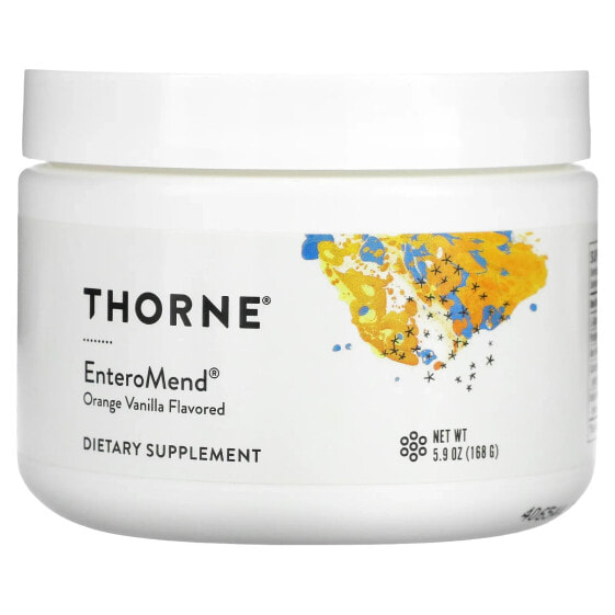 Thorne, EnteroMend, добавка для здоровья кишечника, со вкусом апельсина и ванили, 168 г (5,9 унции)