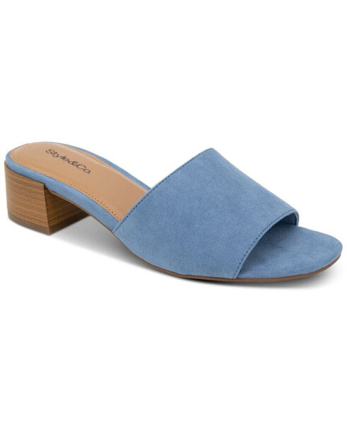 Women's Camillaa Block-Heel Slide Sandals, Created for Macy's