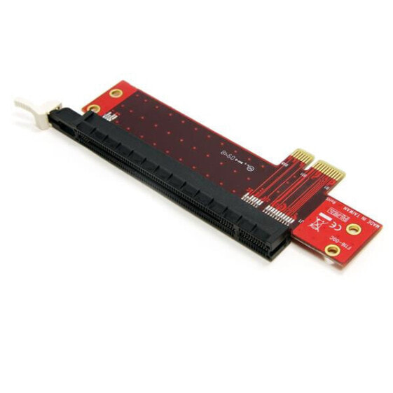 StarTech.com PCI Express X1 to X16 Low Profile Slot Extension Adapter - PCIe - PCIe - Red - CE - REACH - TAA - 2.5 Gbit/s - 44.3 mm