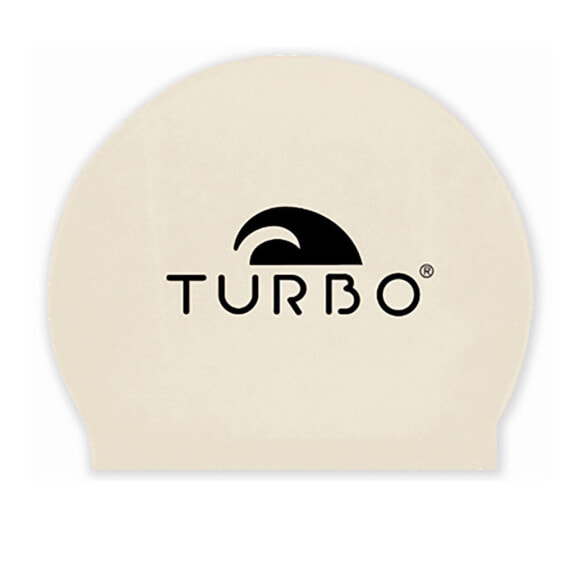 TURBO White Latex Swimming Cap