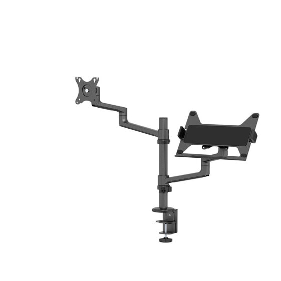 by Newstar monitor/laptop desk mount - Notebook & monitor arm - Black - Steel - 29.5 cm (11.6") - 43.9 cm (17.3") - 68.6 cm (27")