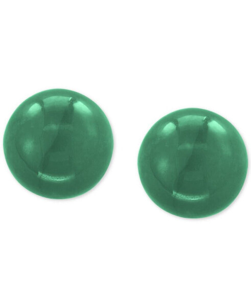 Серьги EFFY Collection Dyed Green Jade