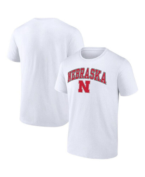 Men's White Nebraska Huskers Campus T-shirt