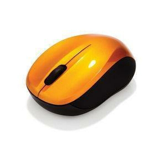 Беспроводная мышь Verbatim Go Nano Компактный Приемник USB Чёрный Оранжевый 1600 dpi (1 штук)