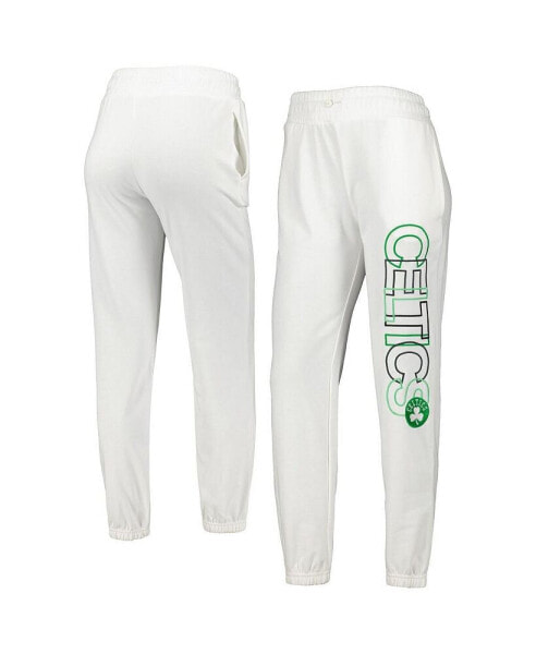 Women's White Boston Celtics Sunray Pants