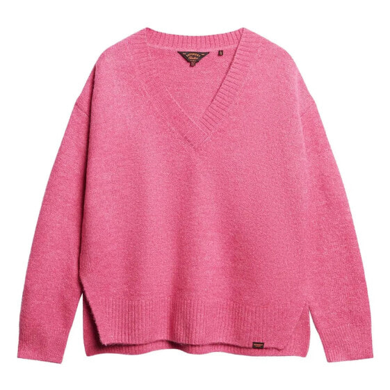 SUPERDRY Oversized V Neck Sweater