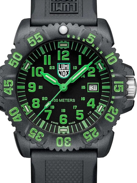 Наручные часы Movado Bold Tr90 Swiss Quartz Chrono Black Leather Watch 44mm.