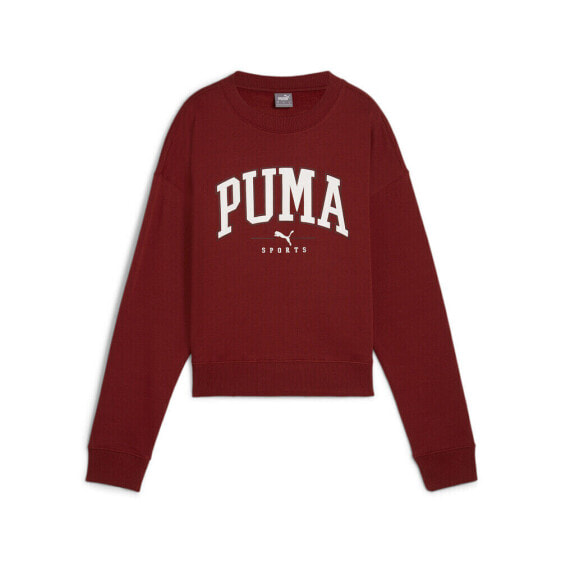 Puma Squad Crew Neck Sweatshirt Womens Red 68153913