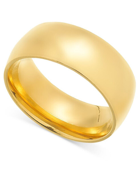 18k Gold-Plated Stainless Steel Cigar Band Yuri Ring