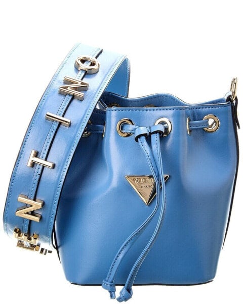 Valentino By Mario Valentino Jules Valent Leather Bucket Bag Women's Blue