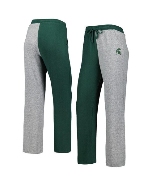 Брюки ZooZatz Green Gray Michigan State Spartans Colorblock Cozy Tri-Blend