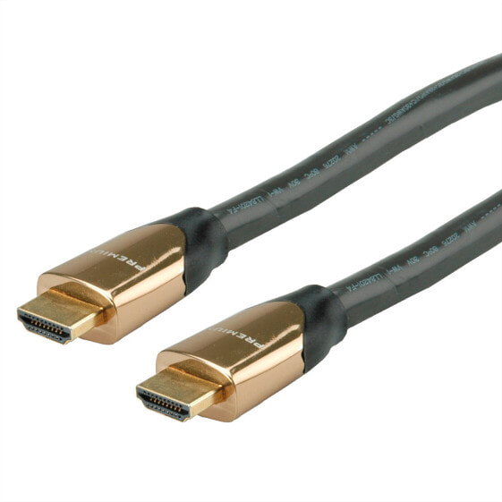 ROLINE 11.04.5805 - 7.5 m - HDMI Type A (Standard) - HDMI Type A (Standard) - 4096 x 2160 pixels - 3D - Black