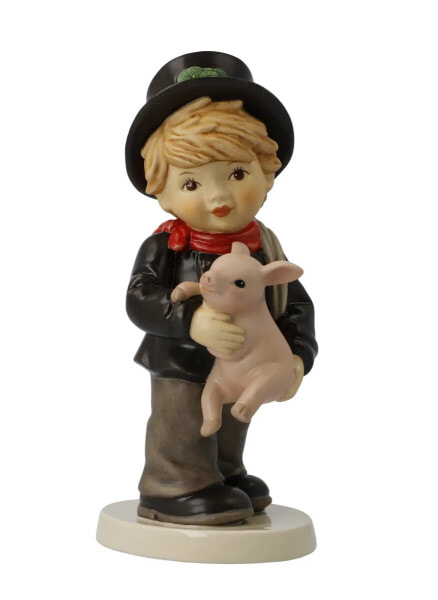 Figur Schornsteinfeger mit Glücksschwein