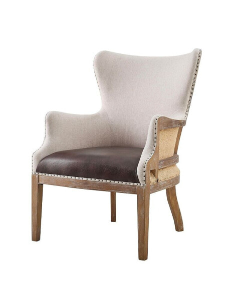 George Two Tone Wingback Accent Chair