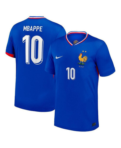 Men's Kylian Mbappe Blue France National Team 2024 Home Replica Jersey