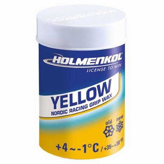HOLMENKOL Grip Yellow +4°C/-1°C Wax 45 g