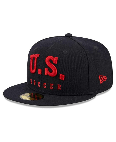 Men's Navy USMNT Text 59FIFTY Fitted Hat