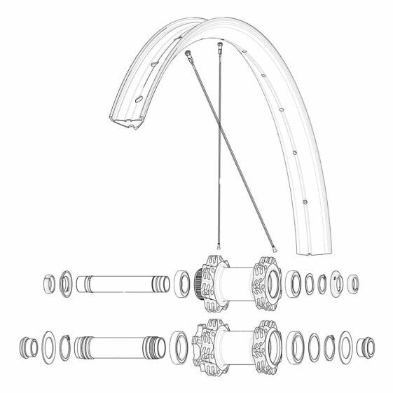 Колеса спортивные Mavic eDeemax 35 27,5 дюймовый передний/задний с крепежными спицами