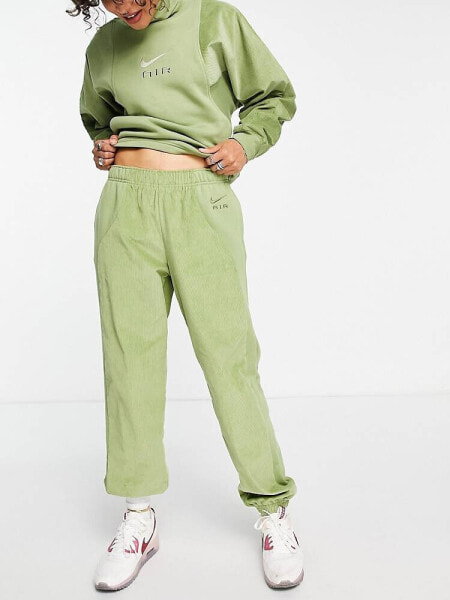 Nike Air cord joggers in alligator green