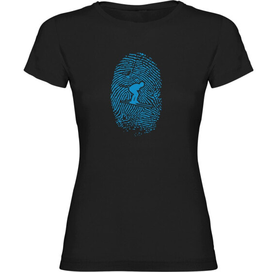 KRUSKIS Skier Fingerprint short sleeve T-shirt