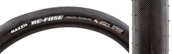 Maxxis Re-Fuse Tire - 650b x 47, Tubeless, Folding, Black, Dual, MaxxShield