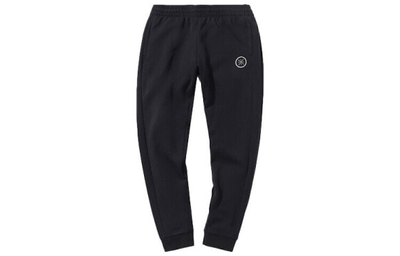 Комфортные спортивные брюки Li-Ning из коллекции Вэйд, свободного кроя, с утеплением для бега и отдыха, , черные.