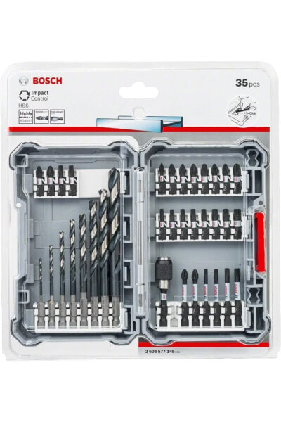 Impact HSS 35 Parça Karışık Set 1/4" Altıgen Matkap Ucu 2608577148