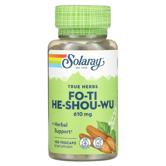 Травяные капсулы Fo-Ti, 610 мг, 100 шт, от SOLARAY