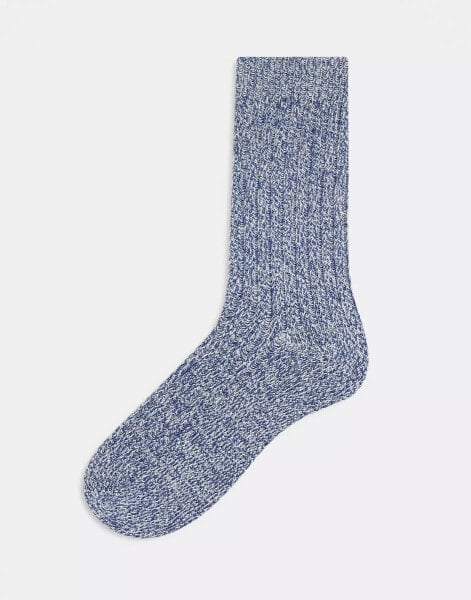 ASOS DESIGN twist sock in blue