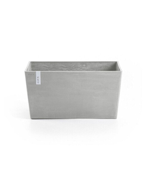 Paris Durable Modern Plastic Rectangular Planter, 23.5in