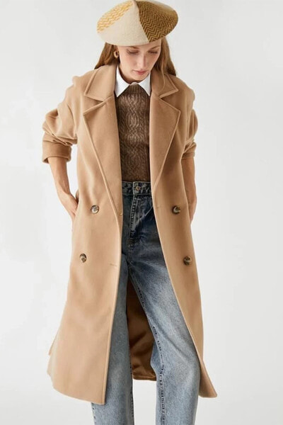 Пальто Koton Belted Wool Coat
