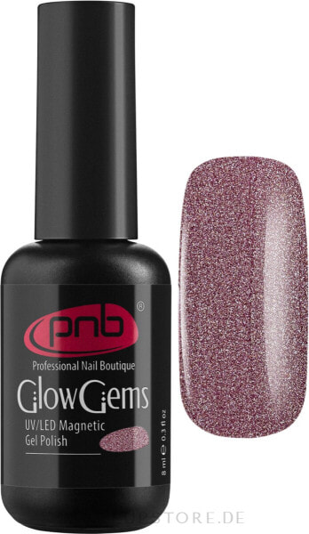 Magnetischer Gellack Leuchtende Steine - PNB Magnetic Gel Polish Glow Gems UV/LED 01 - Amethyst