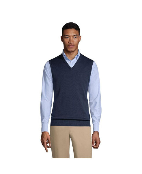 Men's School Uniform Cotton Modal Fine Gauge Sweater Vest