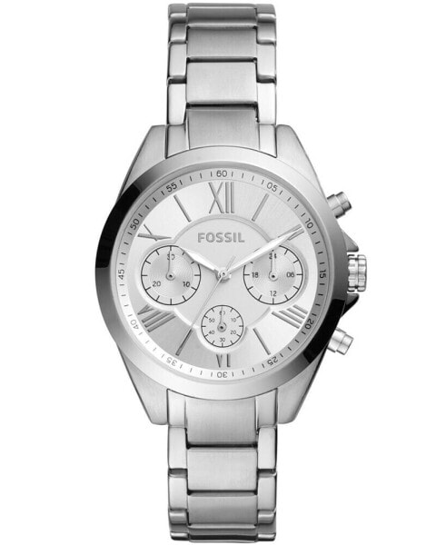 Women's Modern Courier Chronograph Stainless Steel Silver-Tone Watch 36mm