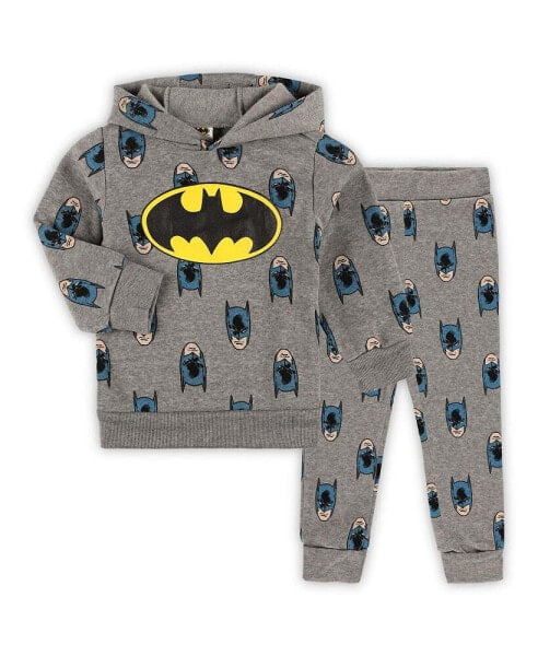 Toddler Gray Batman Pullover Hoodie and Joggers Set