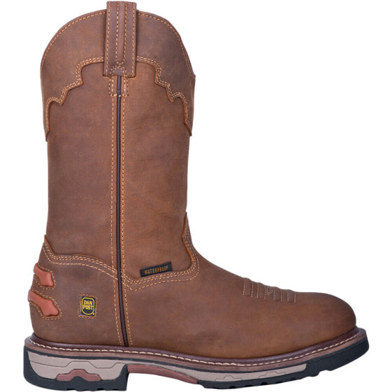 Dan Post Boots Journeyman 11 Inch Waterproof Work Mens Brown Work Safety Shoes
