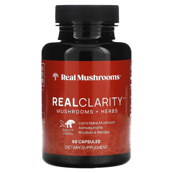 RealClarity, Mushrooms + Herbs, 60 Capsules
